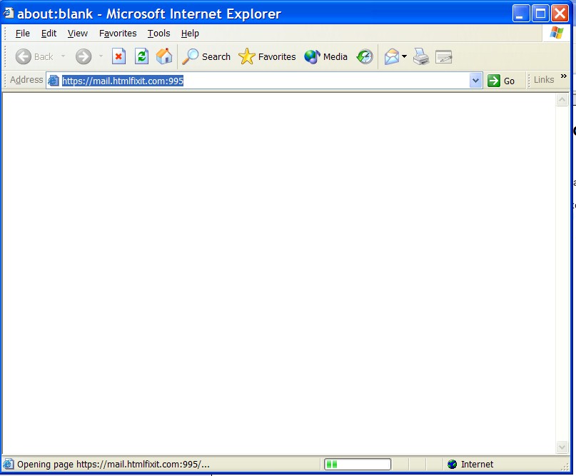 open browser to https://mail.htmlfixit.com:995